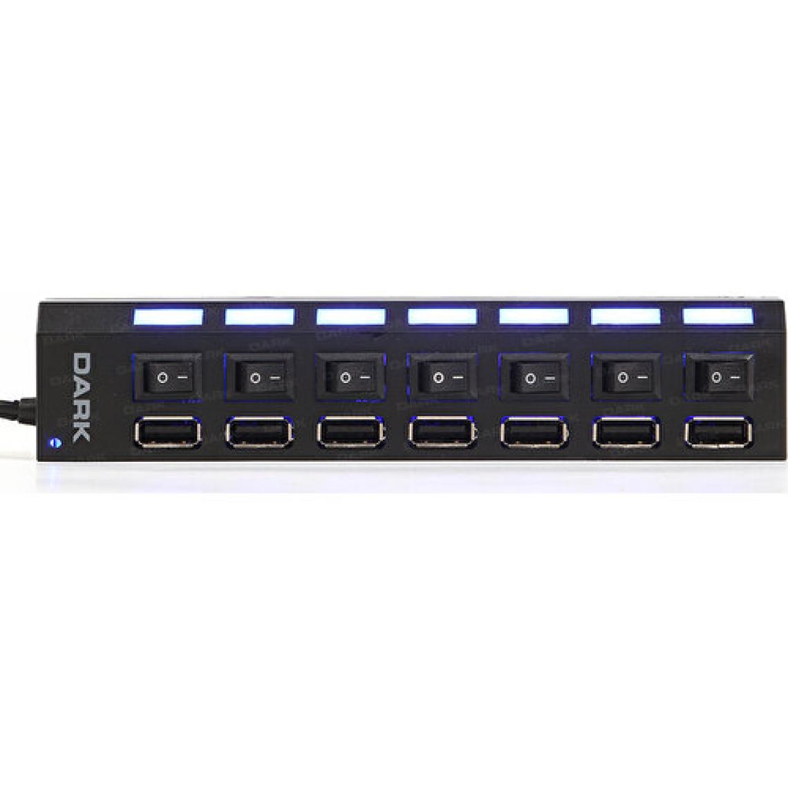 Dark 7 Port Anahtarlı Usb Çoklayıcı Hub (USB 2.0) (DK-AC-USB272)
