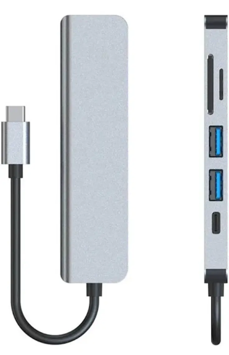 Daytona HC-13 Type-C To 3*usb 3.0 4K Ultra Hd HDMI Sd Tf Kart Girişli 6ın1 Çevirici Hub Adaptör