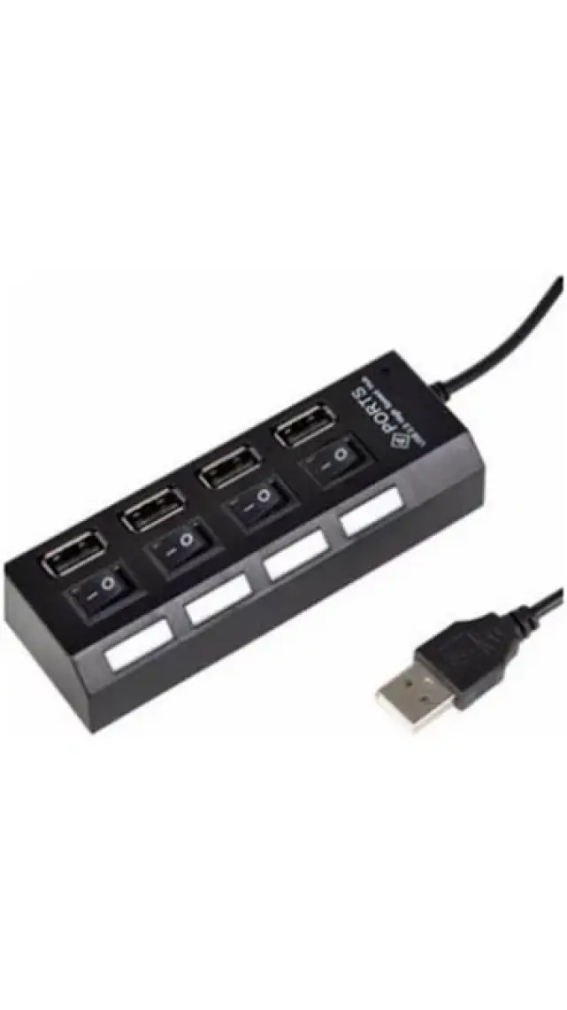 PolyGold 4 Port USB 2.0 Seri Hız Anahtarlı Işıklı USB Çoklayıcı
