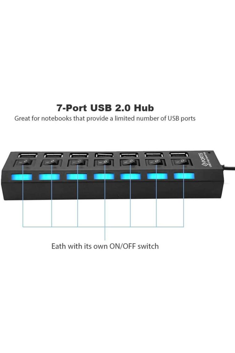 4874 7 Port Usb Hub Switch Çoklayıcı Çoğaltıcı