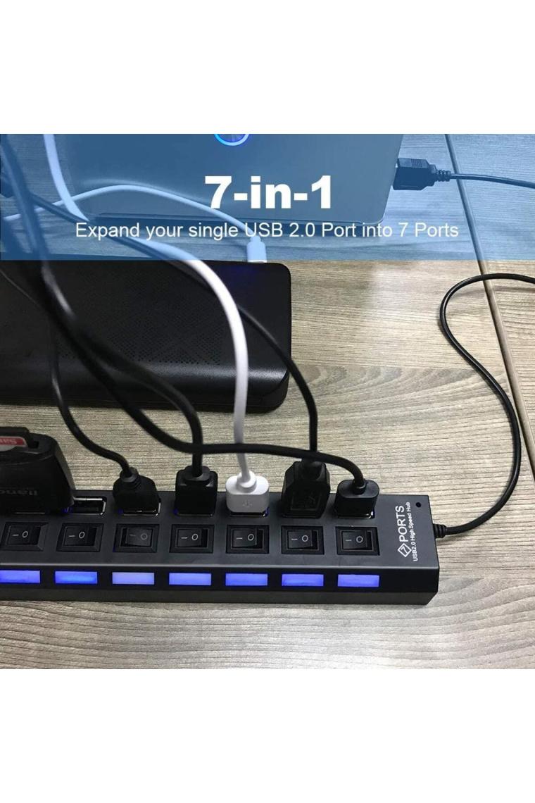 4874 7 Port Usb Hub Switch Çoklayıcı Çoğaltıcı