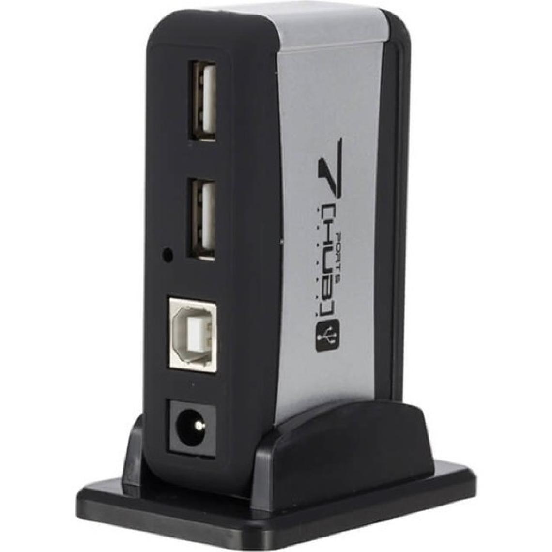 Wozlo 7 Port USB Çoklayıcı USB Hub Çoğaltıcı - Adaptörlü Pc Notebook