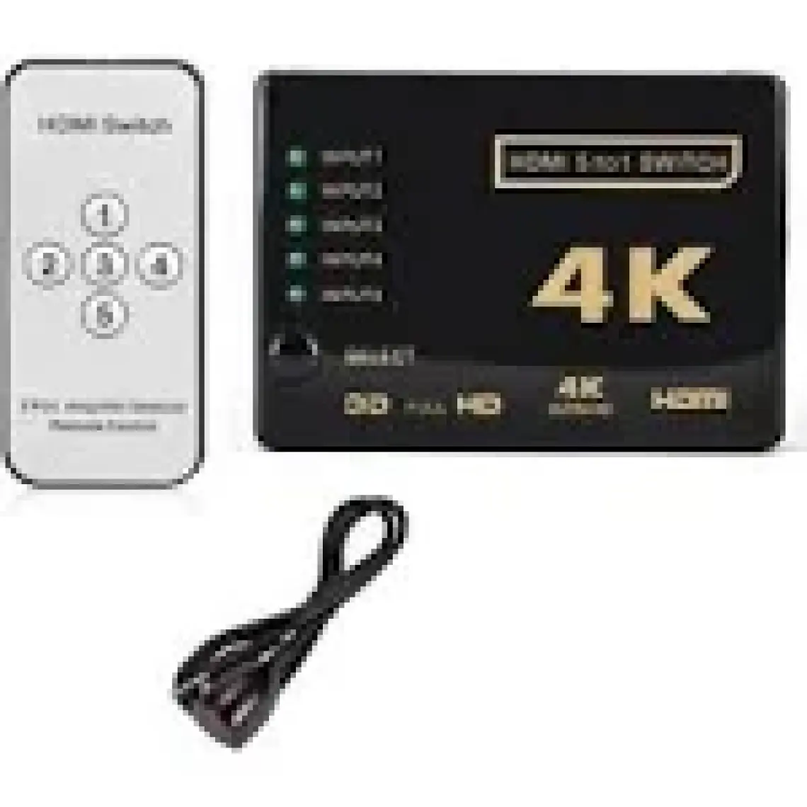Maxgo 2128 4k Hdmi Çoklayıcı Çoğaltıcı Switch Splitter 5 Port Kumandalı Ultra Hd