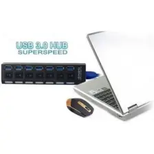 2102 7 Port Usb 3.0 Hub Çoklayıcı Çoğaltıcı On/off Anahtarlı