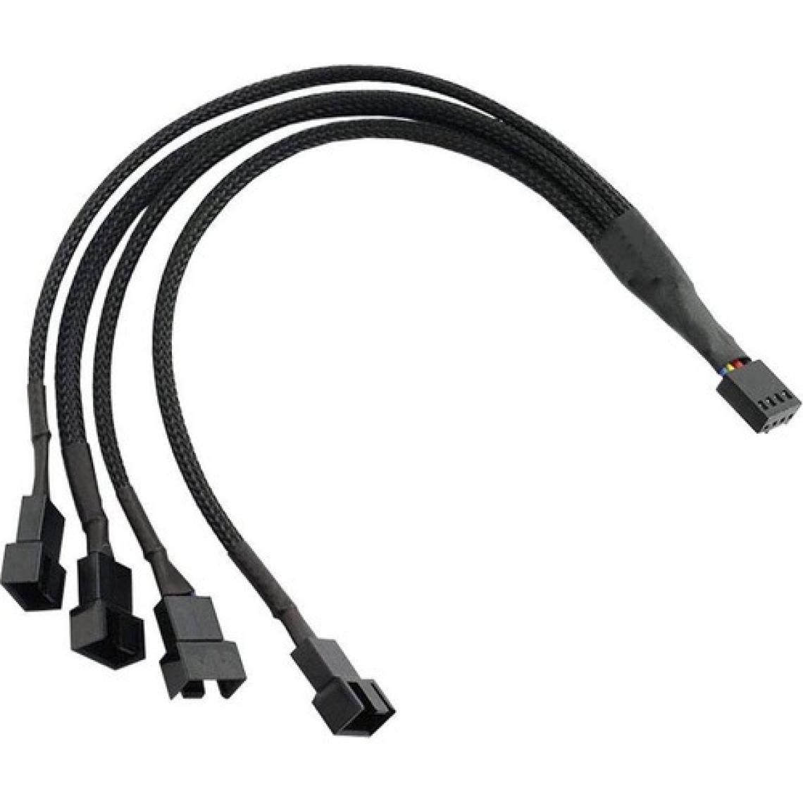 Boblov 4 Pin Fan Çoklayıcı Kablosu 4P Dişi 3X3 Pin Erkek+1X4 Pin Erkek