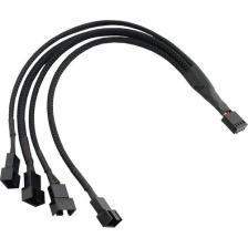 Boblov 4 Pin Fan Çoklayıcı Kablosu 4P Dişi 3X3 Pin Erkek+1X4 Pin Erkek