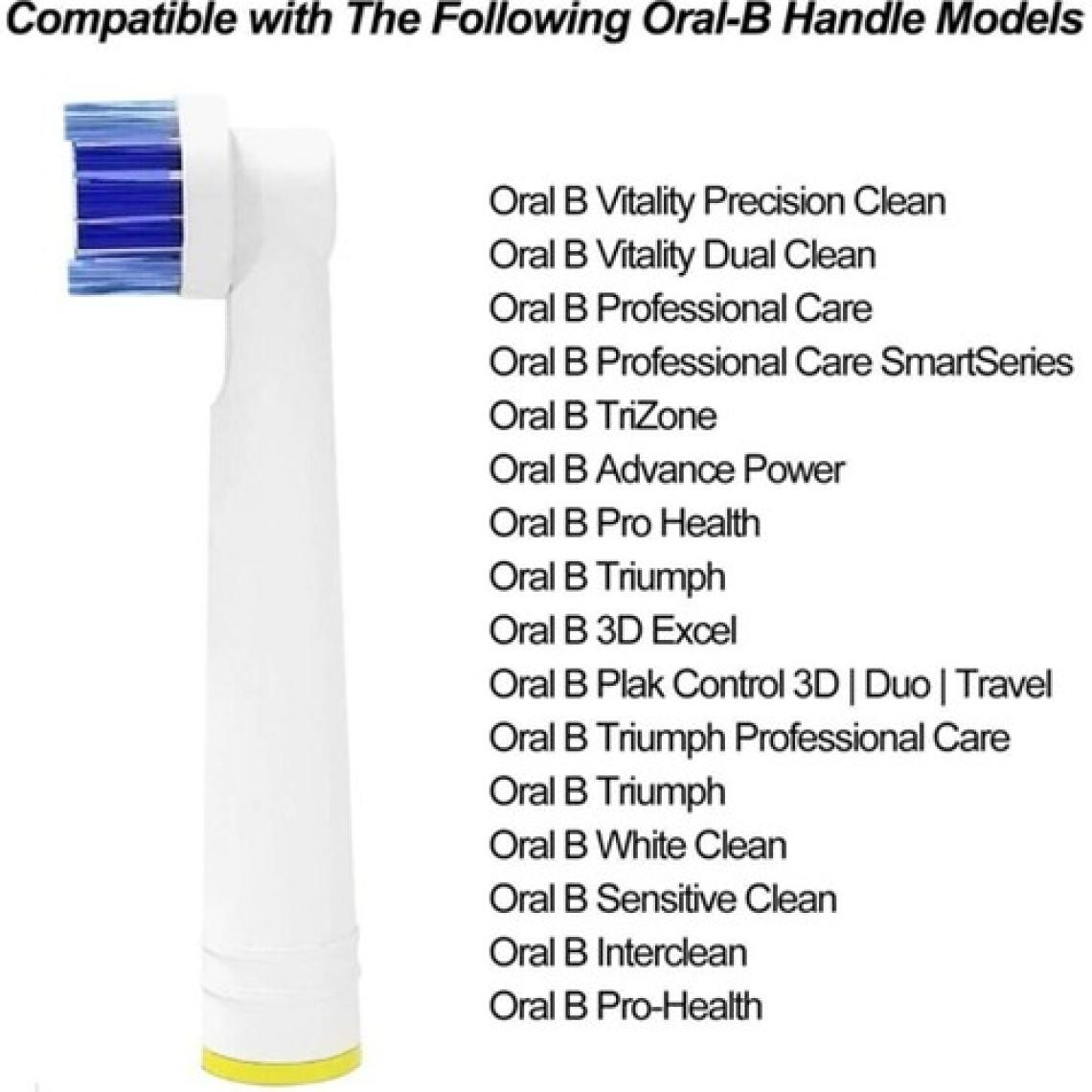Lovyco Oral-B Pro 2 2000 Crossaction Şarj Edilebilir Diş Fırçası - Yedek Diş Fırçası Kafaları - Elektrikli Diş Fırçası ve Şarjlı Diş Fırçası 4 Adet Başlık