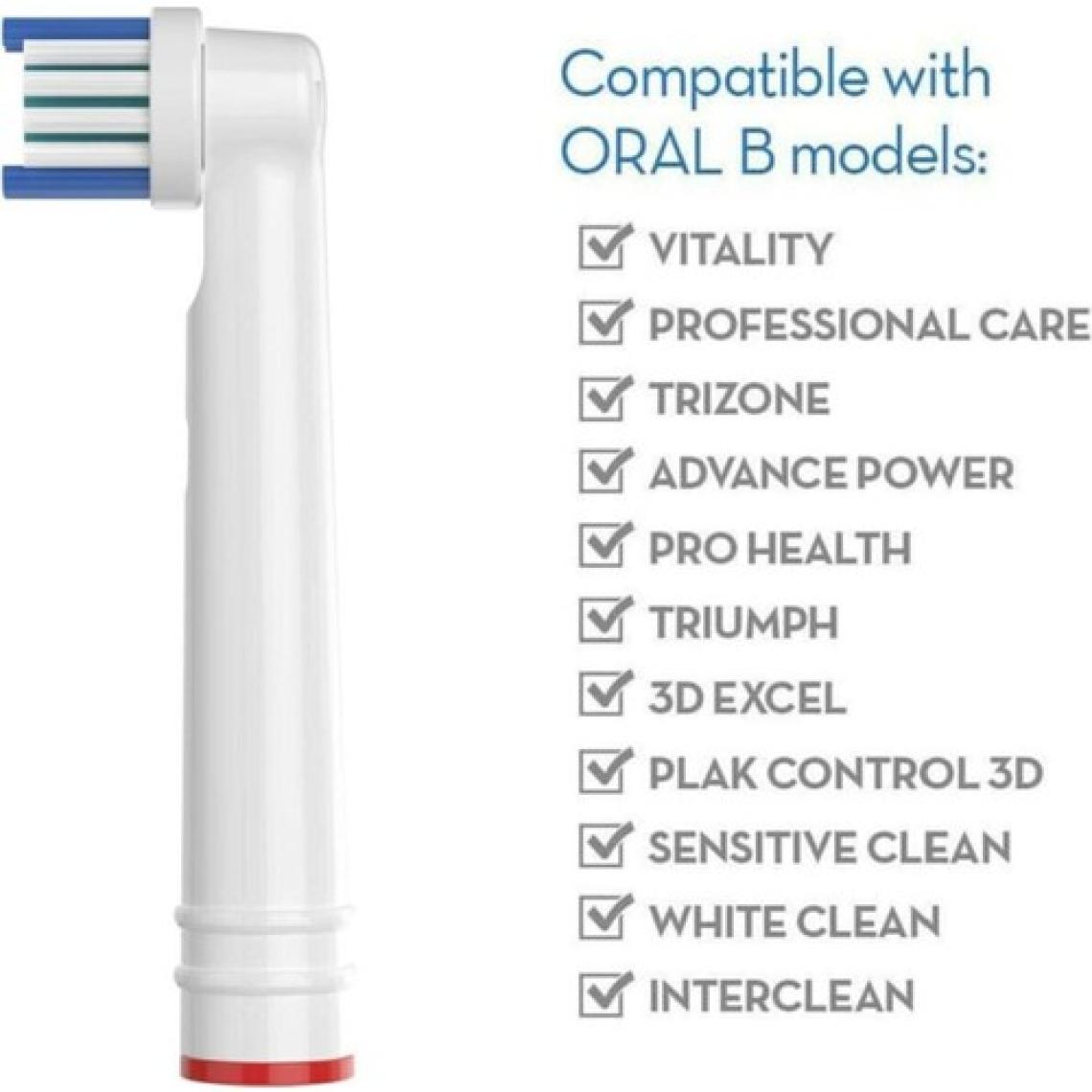 Lovyco Oral-B Için Yedek Diş Fırçası Kafaları, Oral B Braun Elektrikli Diş Fırçası Ve Şarjlı Diş Fırçası 4 Adet Başlık