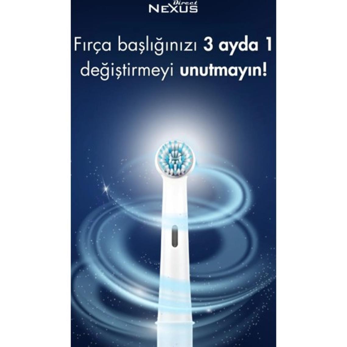 Direct Nexus Oral-B Uyumlu Yumuşak Elektrikli Diş Fırçası Yedek Başlığı 4'lü