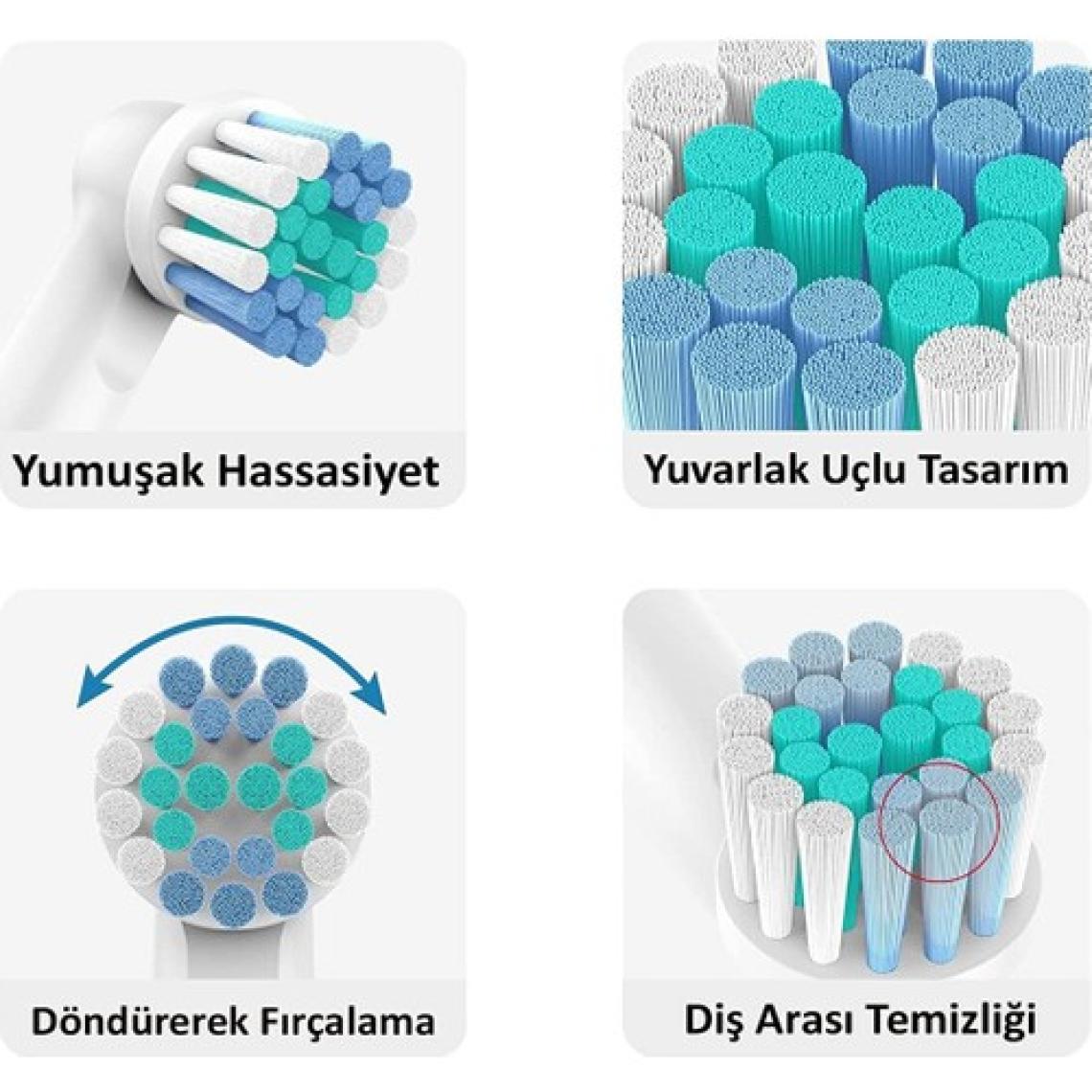 Lovyco Oral B  Braun Diş Fırçasına Uyumlu Yedek Başlık