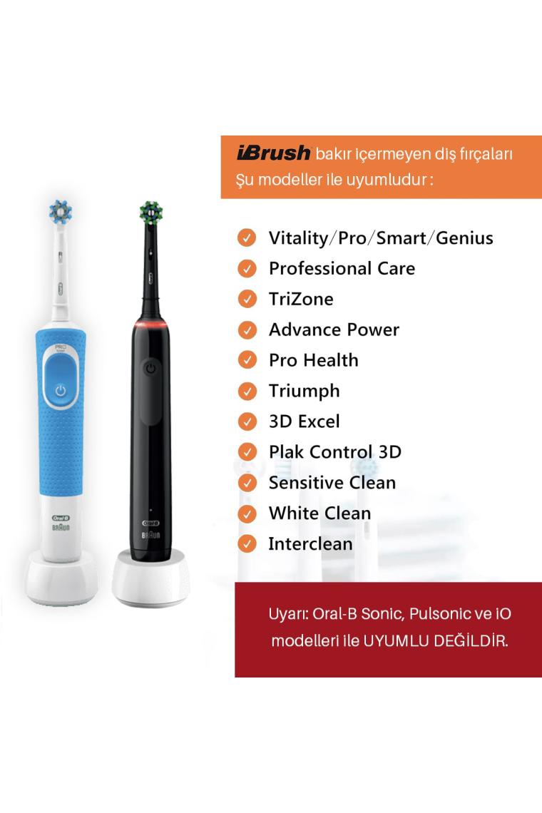 Ultra Sensitive Pro Oral B Şarjlı Diş Fırçası Yedek Başlığı 4 Adet Ekstra Yumuşak Başlık (BAKIRSIZ)