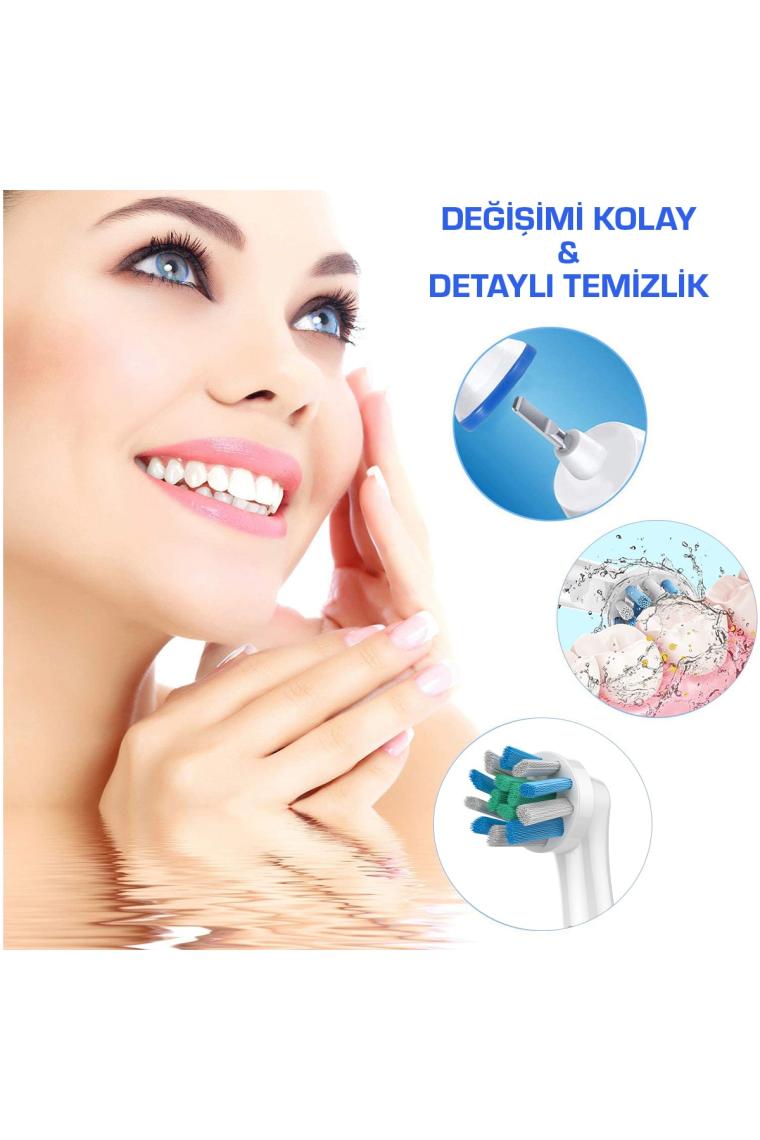 Ultra Sensitive Pro Oral B Şarjlı Diş Fırçası Yedek Başlığı 4 Adet Ekstra Yumuşak Başlık (BAKIRSIZ)