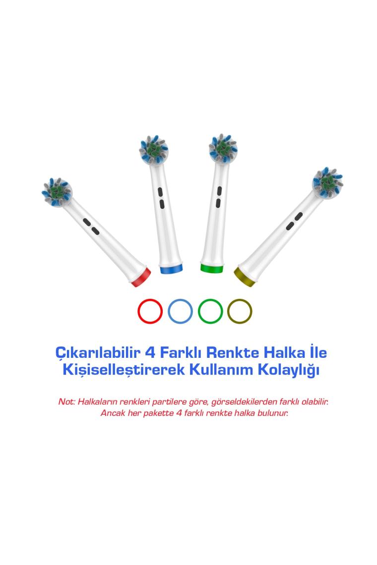 Ultra Sensitive Pro Oral B Şarjlı Diş Fırçası Yedek Başlığı 4 Adet Ekstra Yumuşak Başlık (BAKIRSIZ)