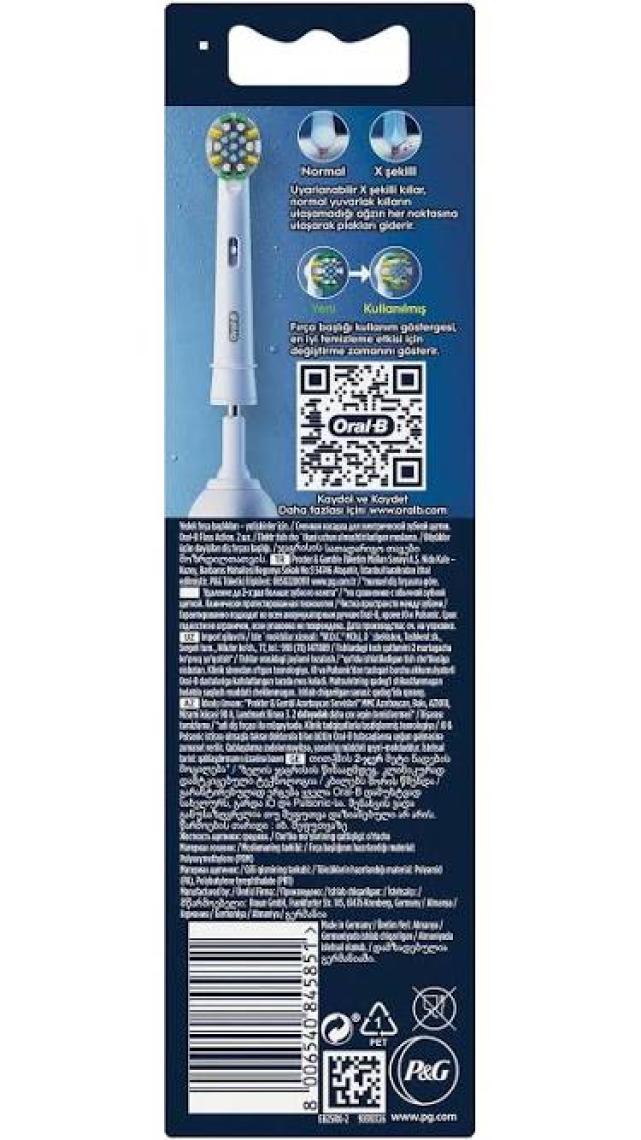 Oral-B Yedek Başlık Floss Action 2li