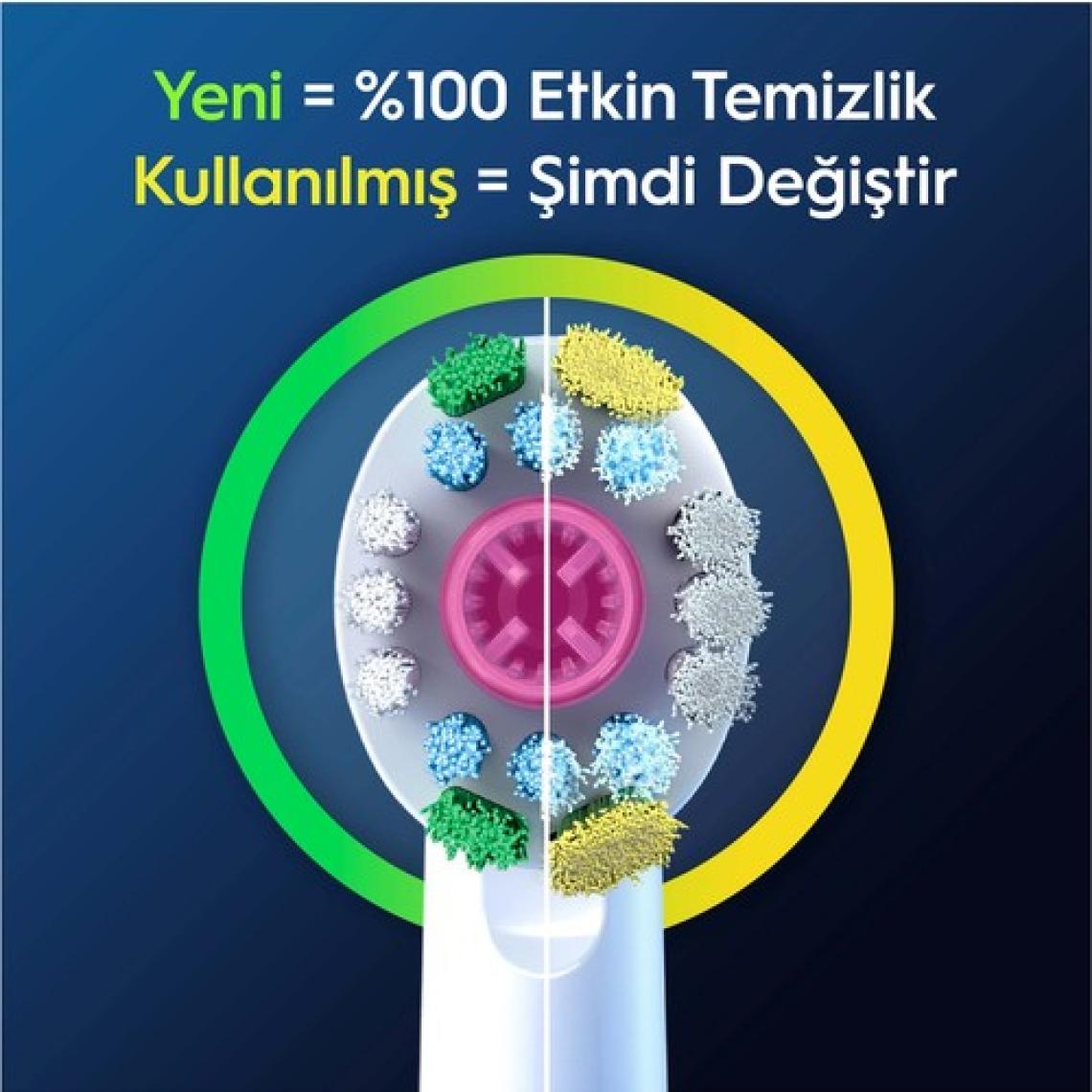 Oral-B Şarjlı Diş Fırçası Yedek Başlığı 3D White X-Filament 4 adet ürün
