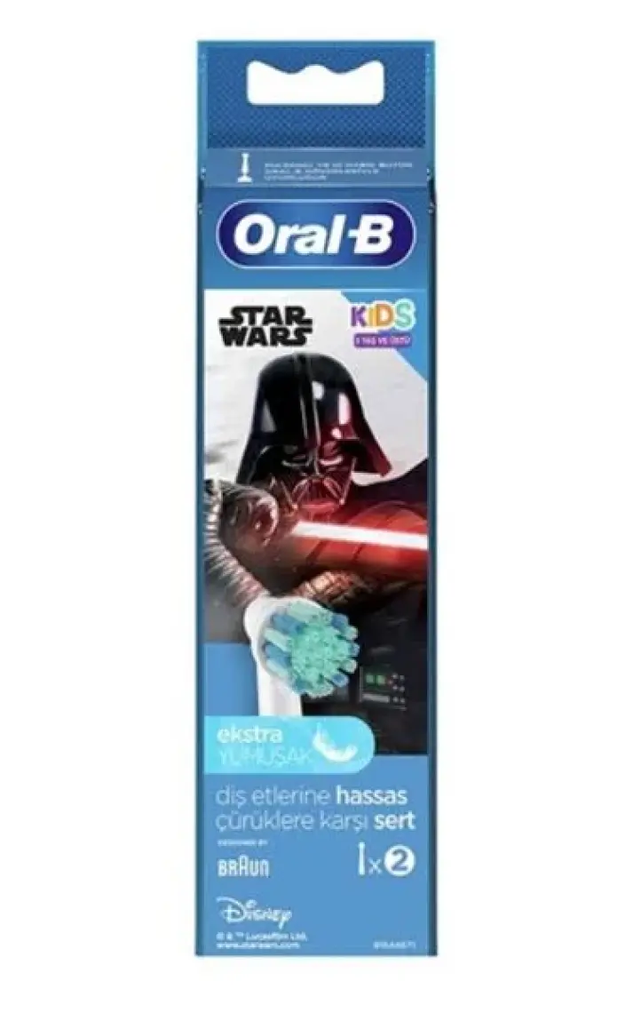 Oral-B  Star Wars Çocuklar İçin 2'li Diş Fırçası Yedek Başlığı