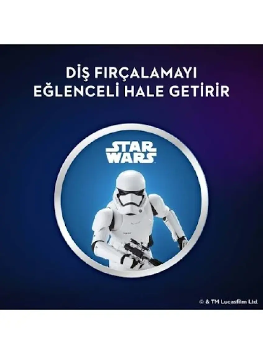 Oral-B  Star Wars Çocuklar İçin 2'li Diş Fırçası Yedek Başlığı