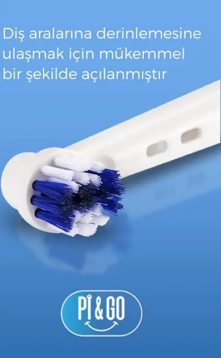 Oral-B Şarjlı Diş Fırçası Uyumlu Yedek Başlığı Cross Action 2'li