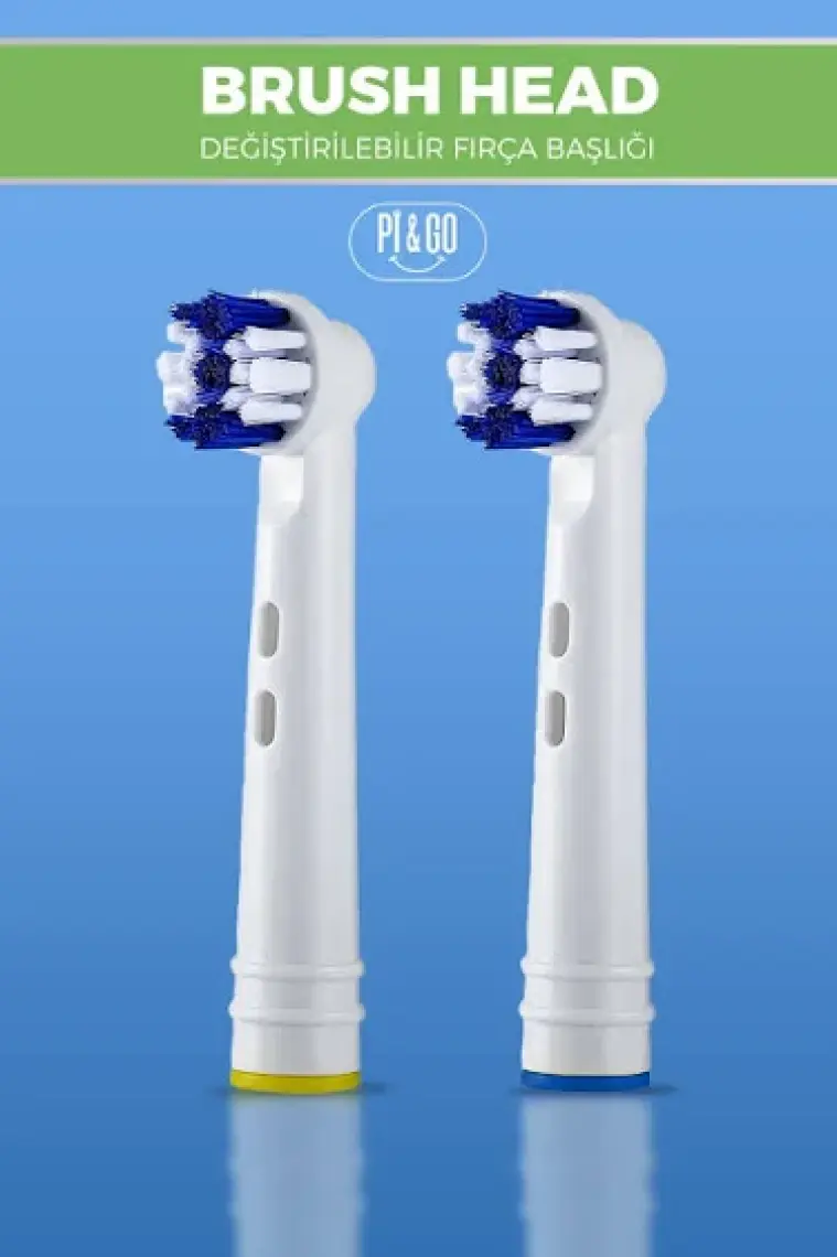 Oral-B Şarjlı Diş Fırçası Uyumlu Yedek Başlığı Cross Action 2'li