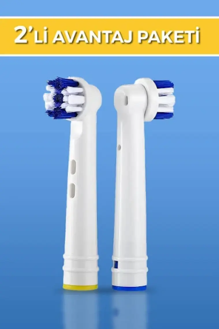 Oral-B Şarjlı Diş Fırçası Uyumlu Yedek Başlığı Cross Action 2'li
