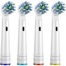 Kyver Cross Action 4’lü Oral-B Uyumlu Dış Fırçası Yedek Başlığı