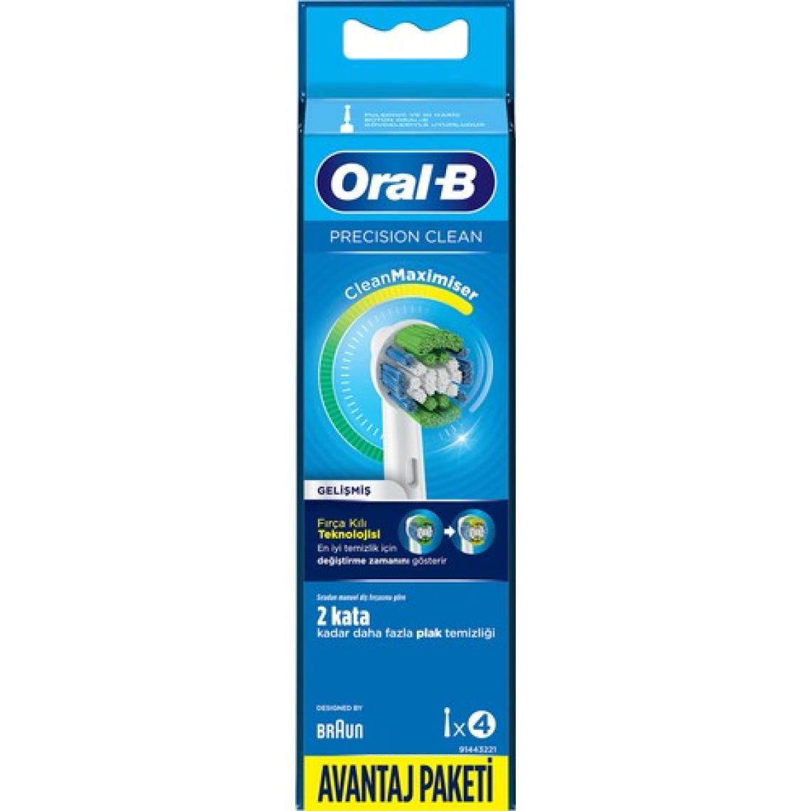Oral-B Clean Maximiser Precision Clean 4'lü Diş Fırçası Yedek Başlığı EB20