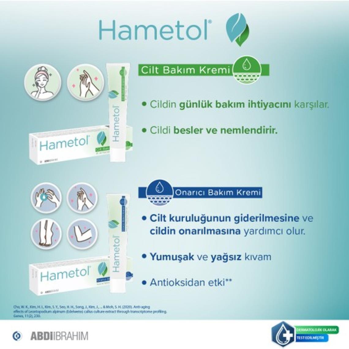 Hametol Cilt Bakım Kremi 30 GR - Abdi İbrahim
