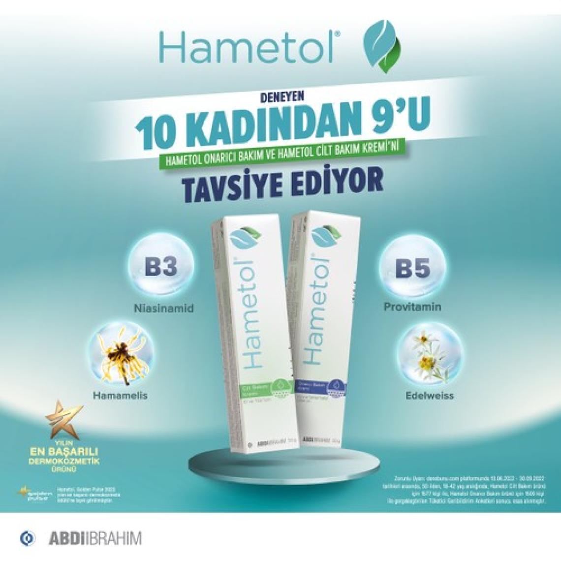 Hametol Cilt Bakım Kremi 30 GR - Abdi İbrahim