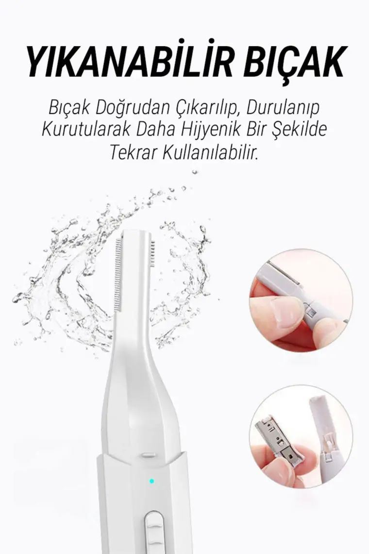 Veryfit Çok Işlevli Elektrikli Kaş Kıl Alma Düzeltme Aleti Epilatör Şarjlı