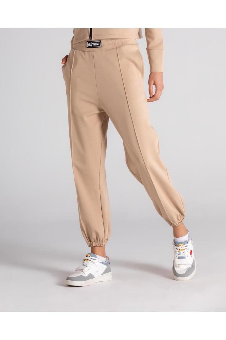 Kappa Authentic Handera Comfort Fit Bej Kadın Eşofman Altı