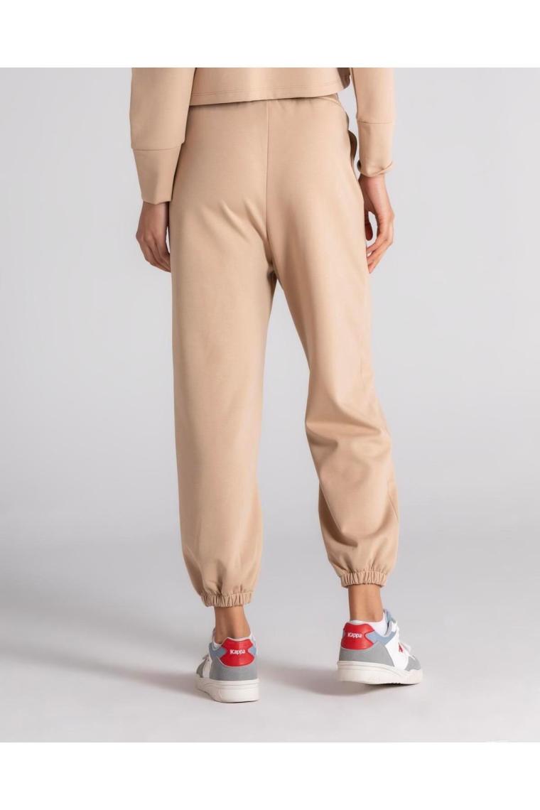 Kappa Authentic Handera Comfort Fit Bej Kadın Eşofman Altı