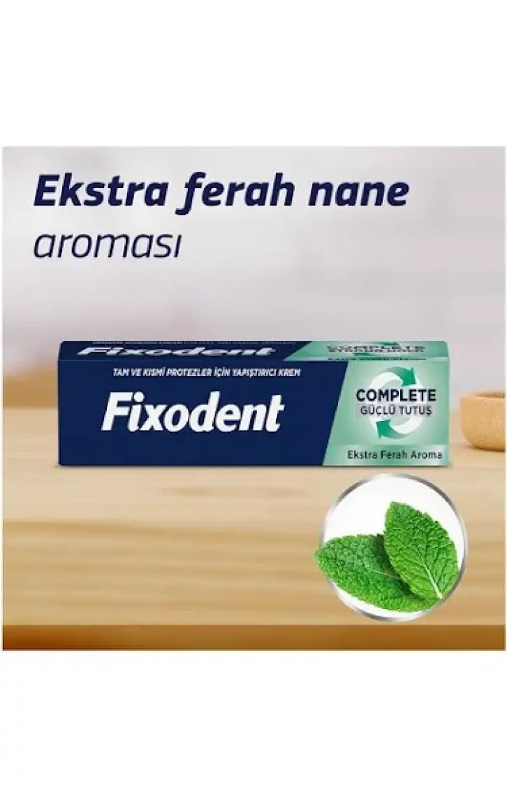 Fixodent Complete Ekstra Ferah Diş Protezi Yapıştırıcı Krem 47G