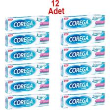 Corega Süper Tatsız Diş Protezi Yapıştırıcı Krem 40 gr 12 Adet