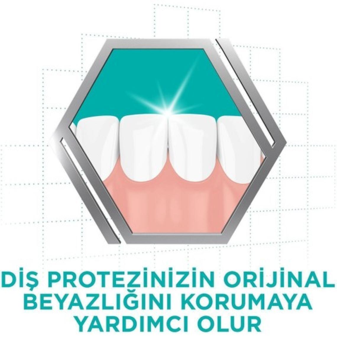Corega Diş Protezi Temizleyici - Beyazlatıcı Etkisiyle, 30 Tablet, Antibakteriyel Formül