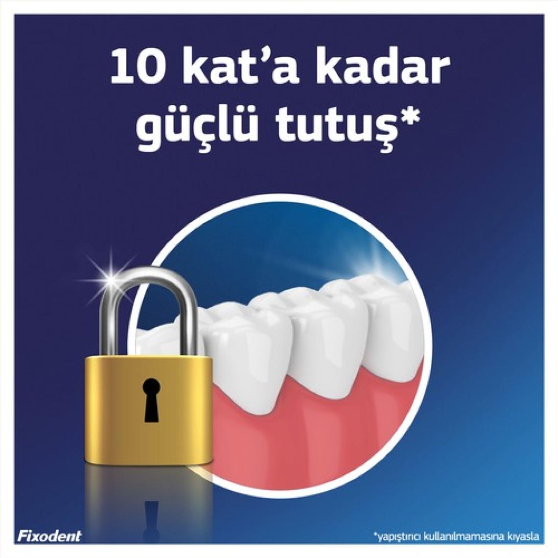 Fixodent Plus En Iyi Tutuş Diş Protez Yapıştırıcı Krem 40 gr x 3