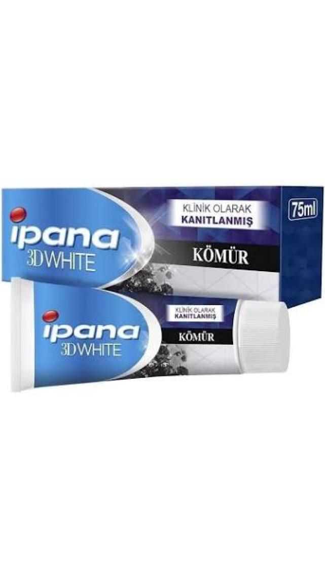 Ipana 3 Boyutlu Beyazlık Diş Macunu Kömür Özlü 75 ml
