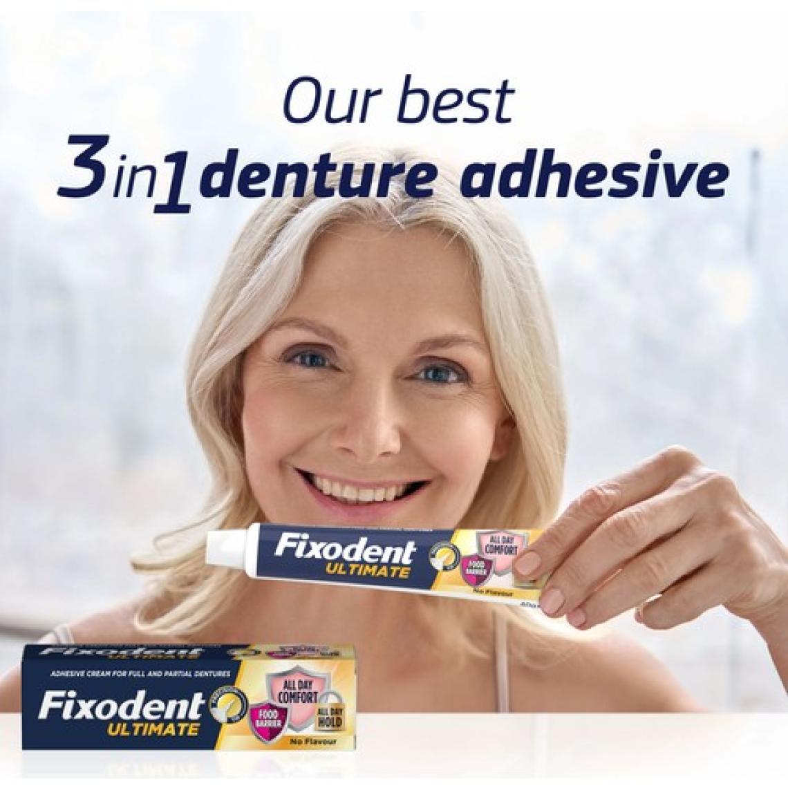 Fixodent Ultimate Ferah Tat Diş Protezi Yapıştırıcı Krem 40 G 5 Adet