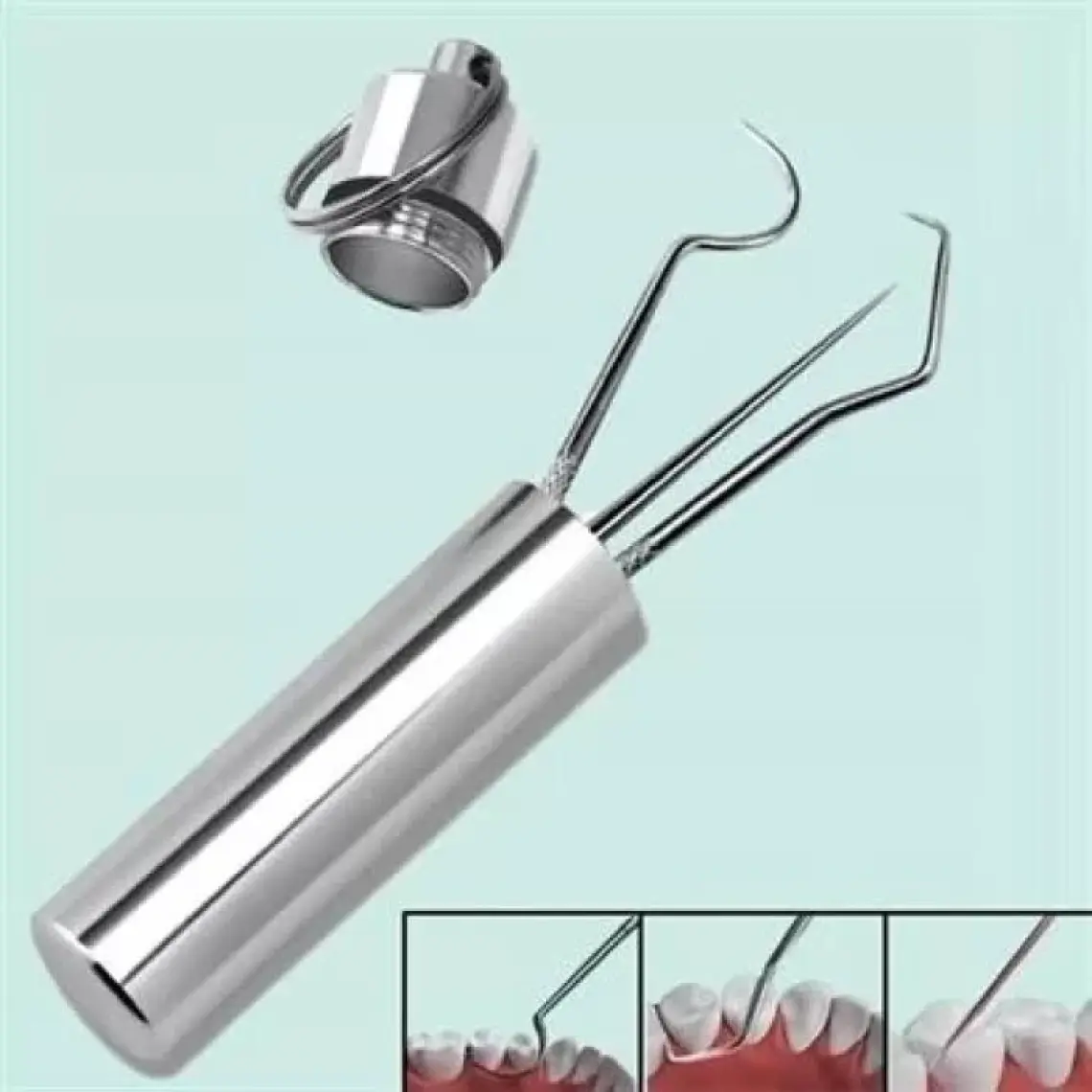 Buffer Buffer® 7 Parça Paslanmaz Çelik Ağız Diş Tartar Sökücü Temizlik Bakım Seti