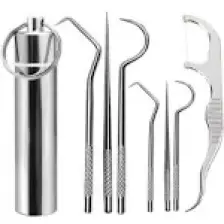 Buffer Buffer® 7 Parça Paslanmaz Çelik Ağız Diş Tartar Sökücü Temizlik Bakım Seti