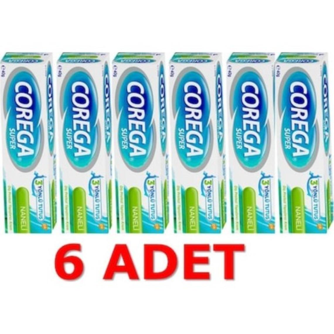 Corega Super Diş Protez Yapıştırıcı Naneli Krem 40 gr x 6 adet