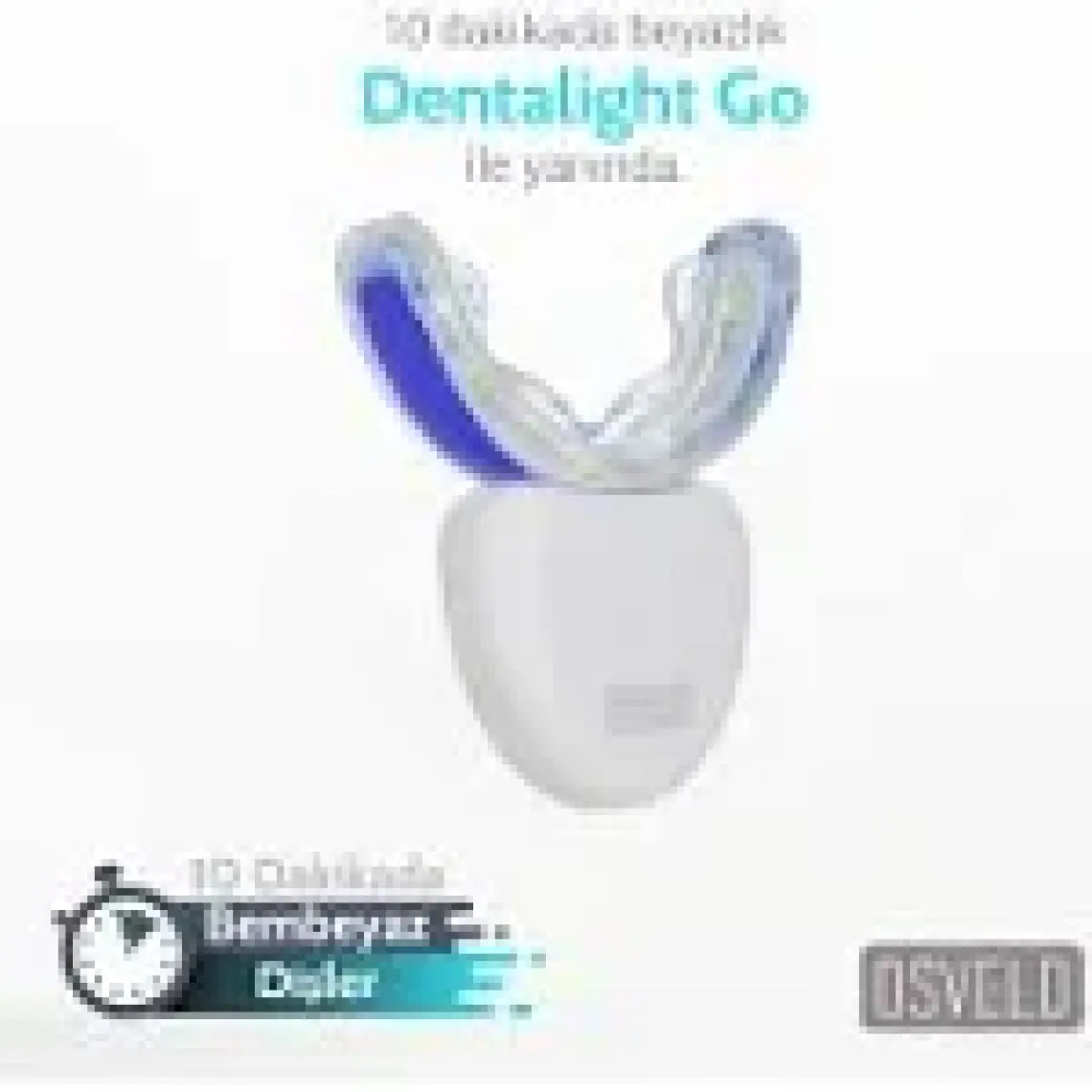 Osveld Dentalight Go Mavi Işık Teknolojisi ile Diş Beyazlatma Cihazı - Beyaz