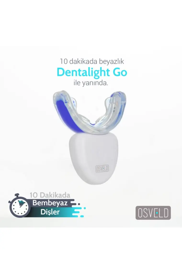 Osveld Dentalight Go Mavi Işık Teknolojisi ile Diş Beyazlatma Cihazı - Beyaz