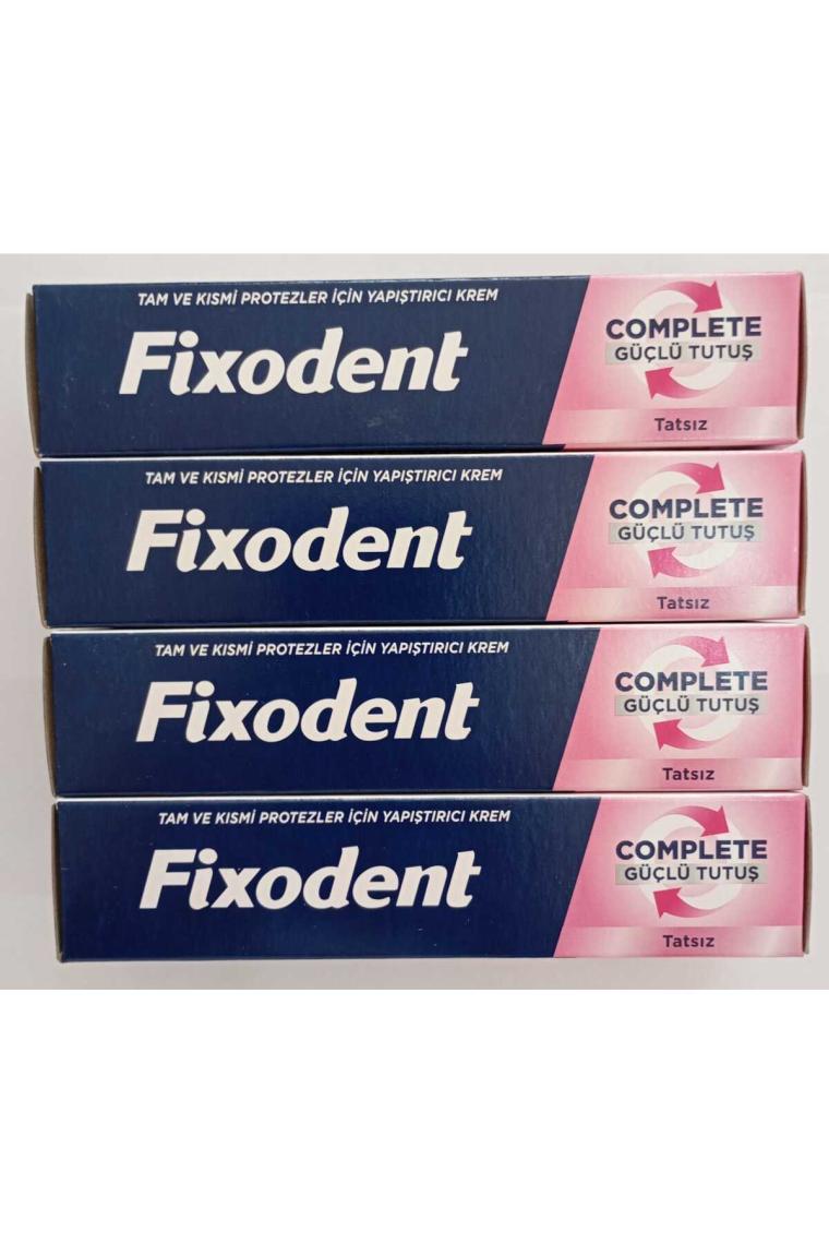 Fixodent Complete Diş Protez Yapıştırıcı Aromasız 47G X4 Adet
