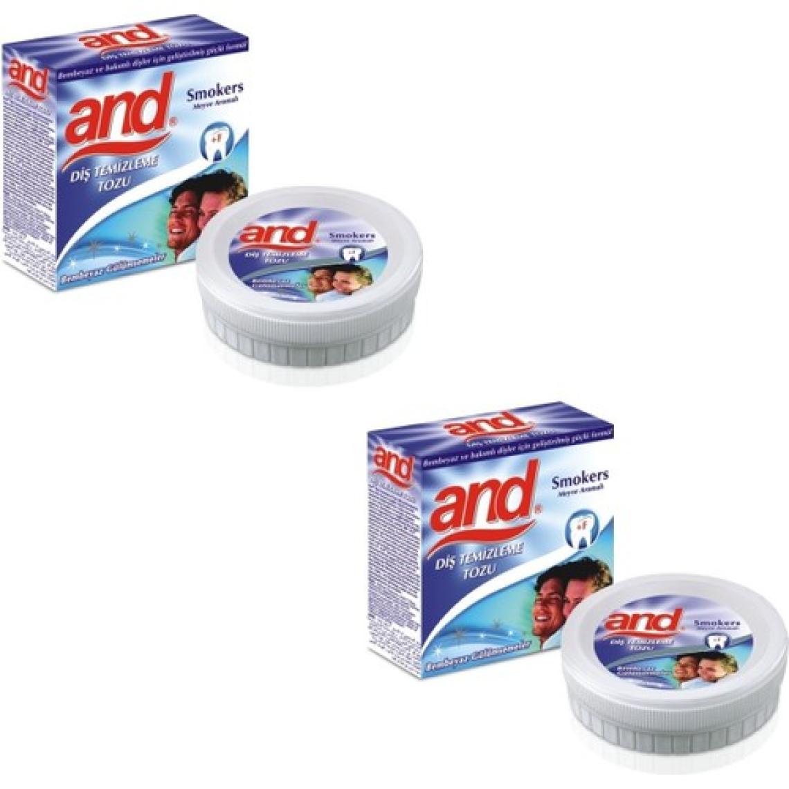 And Diş Tozu Smokers 40gr X 2 Adet
