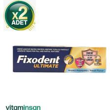 Fixodent Ultimate Ferah Tat Diş Protezi Yapıştırıcı Krem 40 G 2 Adet