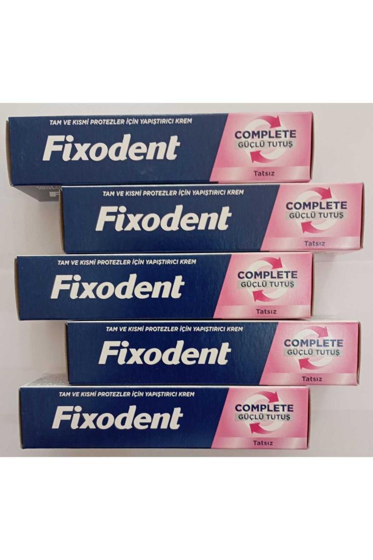 Fixodent Complete Diş Protez Yapıştırıcı Aromasız 47G X5 Adet