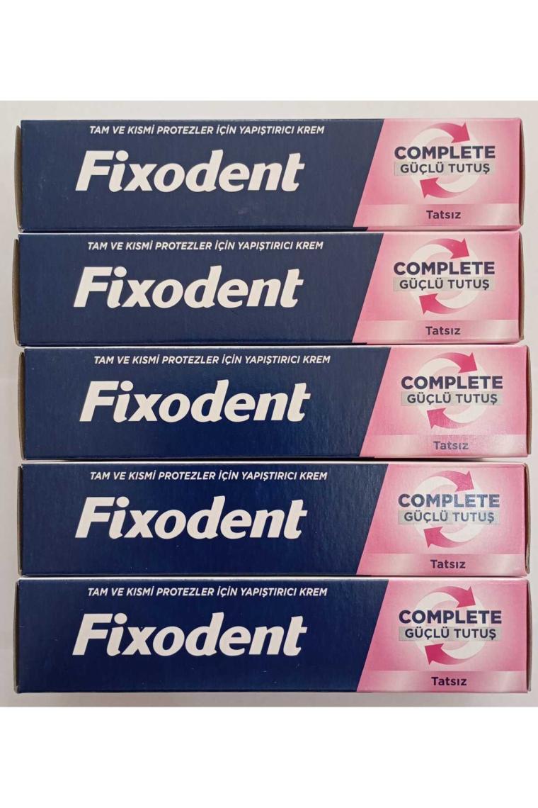 Fixodent Complete Diş Protez Yapıştırıcı Aromasız 47G X5 Adet