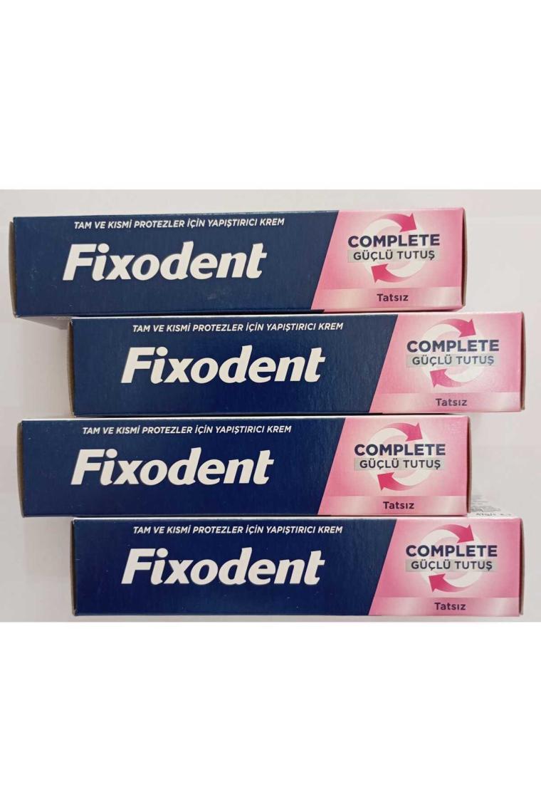 Fixodent Complete Diş Protez Yapıştırıcı Aromasız 47G X4 Adet