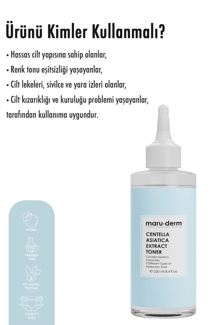Maruderm Centella Asiatica Yatıştırıcı & Ceramide Nemlendirici Tonik 250 Ml