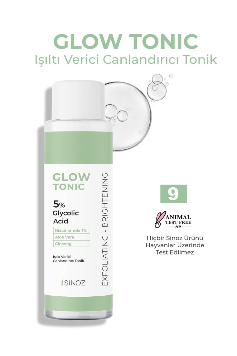 Gözenek Sıkılaştırıcı Arındırıcı Canlandırıcı Peeling Etkili Glow Tonik Glycolic Acid %5 200 ml